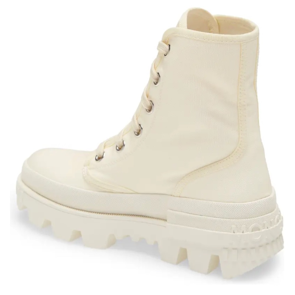 NIB $695 Moncler Pyla Water Repellent Bootie (Women) in White! - Picture 4 of 6
